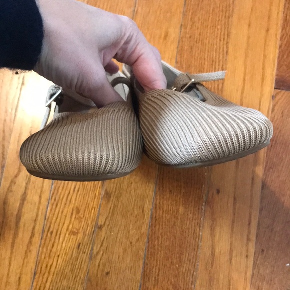 Women's Tan Mary Jane Flats - Picture 6 of 6